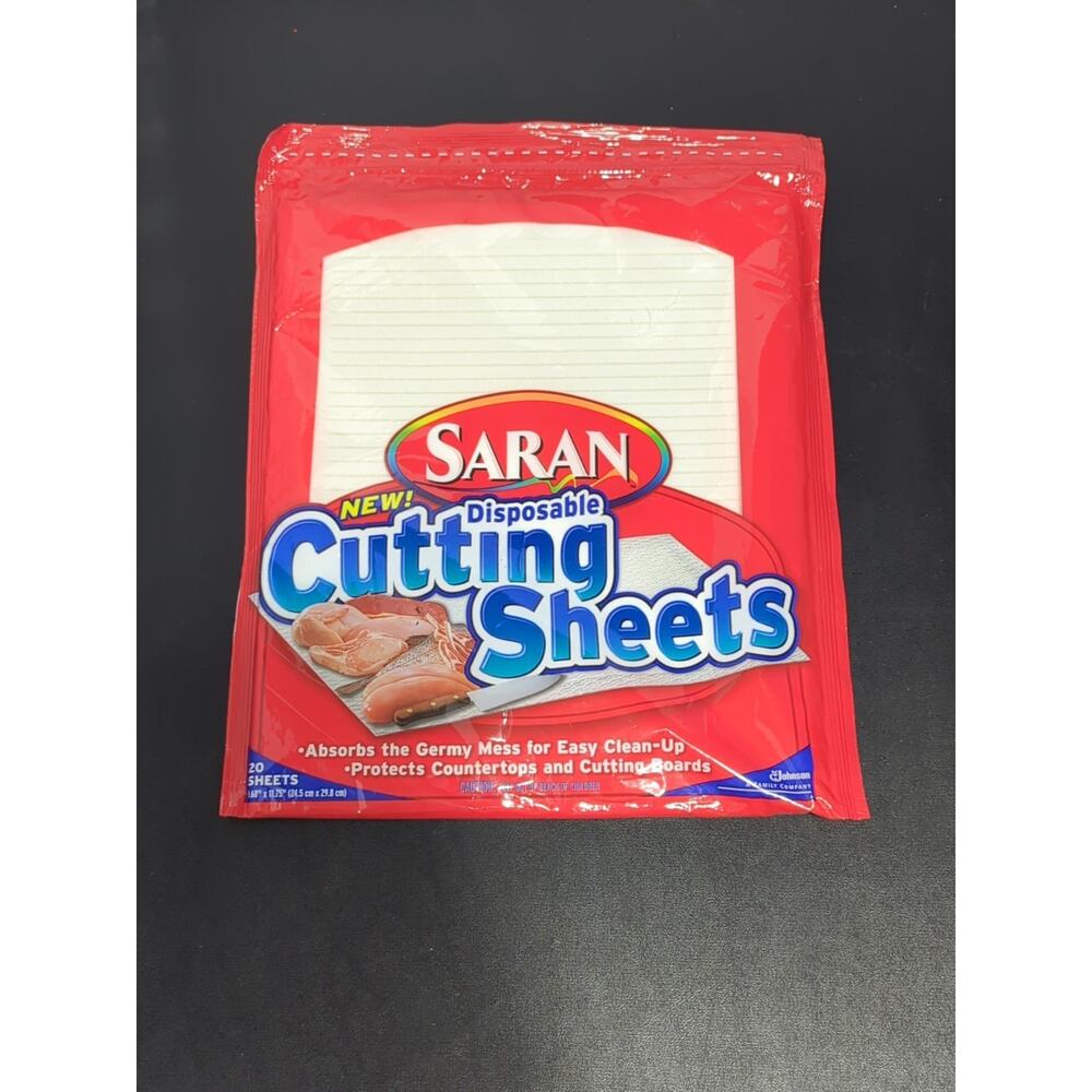 Saran Disposable Cutting Sheets 20 Count 9.68” x 11.75”